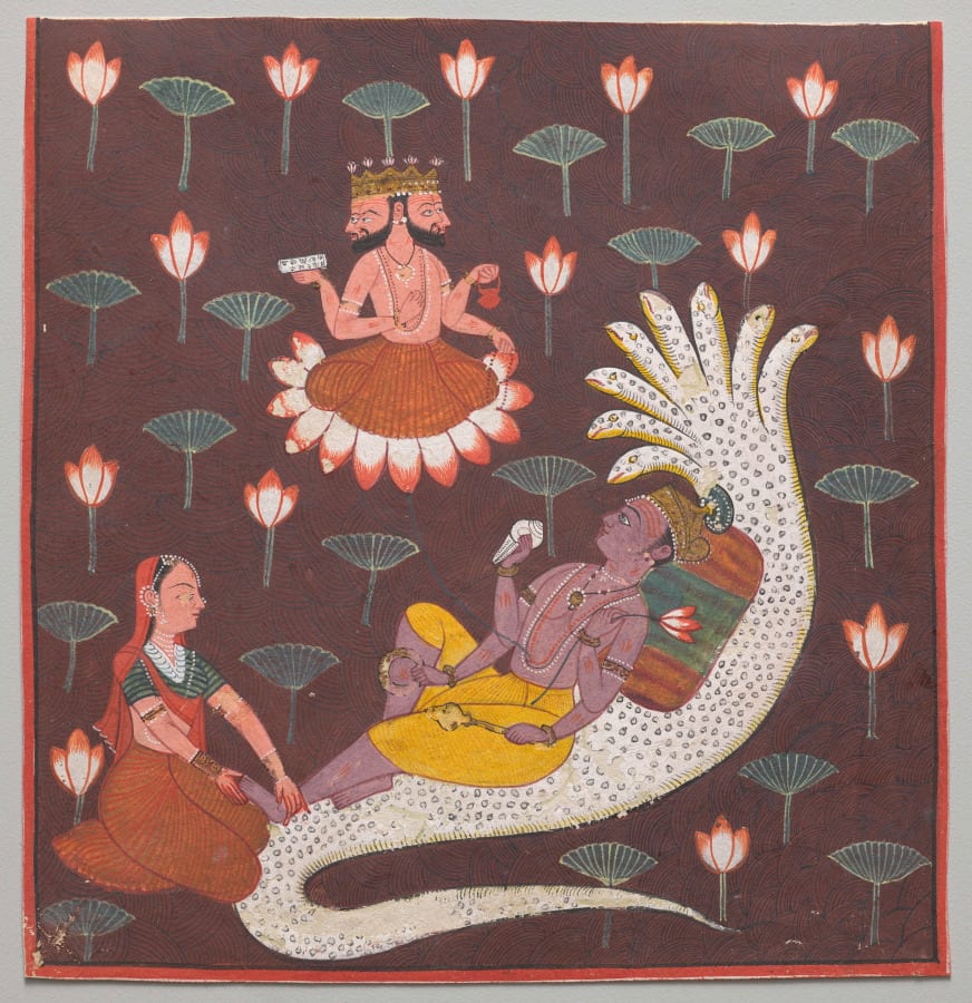 Vishnu sobre Ananta, Cleveland Museum of Art